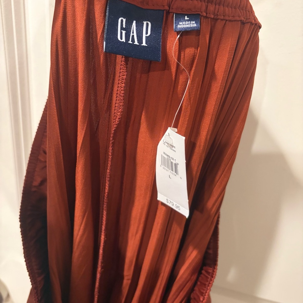 GAP Crinkle Texture Satin Pants | Size Large | - Picture 5 of 7